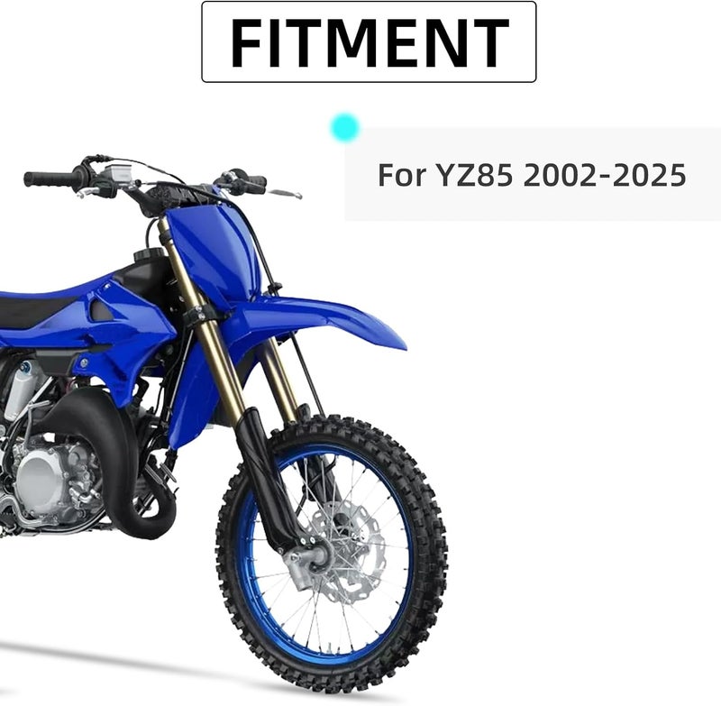 BAOUFF Dirt Bike Rear Brake Foot Pedal for YZ85,CNC Motorcycle Foldable Brake Lever for YZ 85 2002-2025 Blue - Image 3